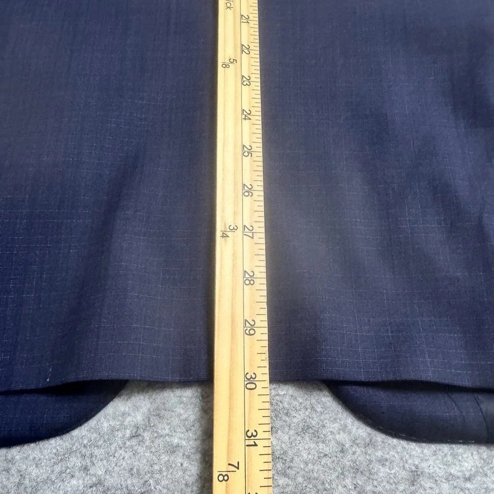 Peter Millar Blazer Mens 42R Blue Wool 2 Button Sport Coat Jacket Career *
